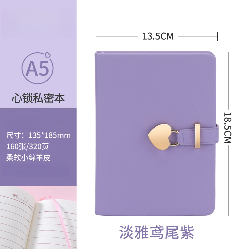 Bloqueado con contraseña cuaderno de notas personalizado a5 cuaderno de notas de alto valor de cara diario creativo caja de regalo set al por mayor