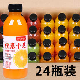 饮料批发果汁整箱24瓶橙汁芒果汁沙棘汁夏日果味饮品现货厂家直销