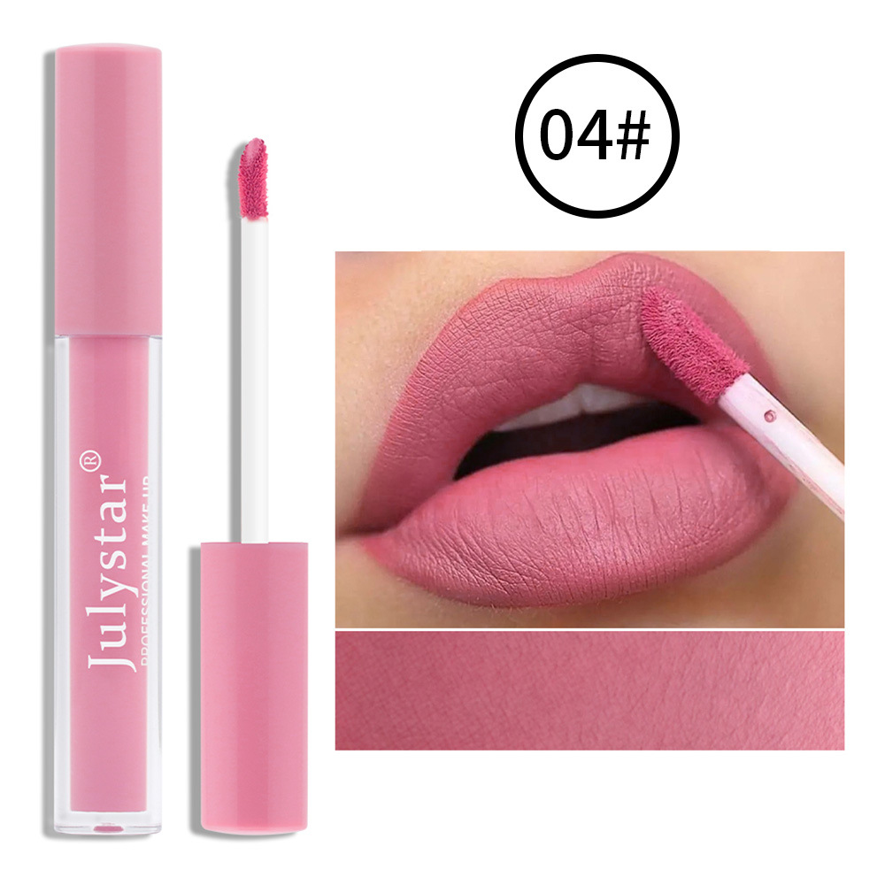 Lápiz Labial Mate Dulce Sin Manchas En La Taza De Maquillaje Sin Decoloración Brillo De Labios 1 Pieza display picture 4