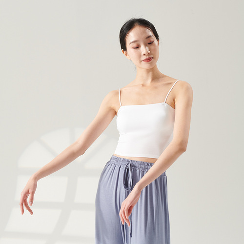 Dance suspenders modern dance body training clothes women's short slimming classical dance vest new style inner bottoming top