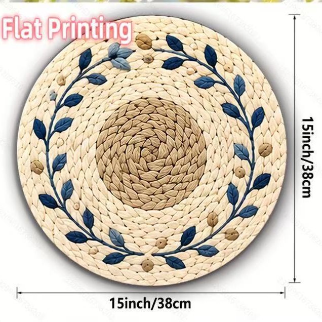 Find Hot sale 2D impresión almohadilla de mesa redonda almohadilla de lino para personalizar la fuente de etiquetado de fábrica image 40