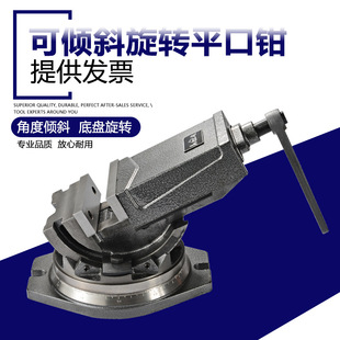 9Yw Heavy-Duty Milling Machine Tilting Vise Angle-Fixed Inclined Bench Vise Angle-Type Flat Vise 6inch Leide Zhu