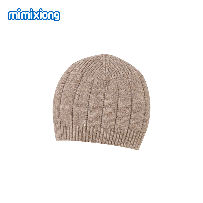 ins热卖秋冬款纯色婴儿针织帽