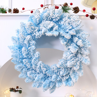 Amazon Christmas Wreath Rattan Christmas Decoration Ornaments Scene Decoration Supplies Garland Cross-Border Hot Sale
