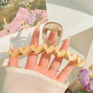 Gran clip de tiburón esmerilado acrílico simple horquilla tocado volumen gran horquilla de alto grado accesorios para el cabello al por mayor