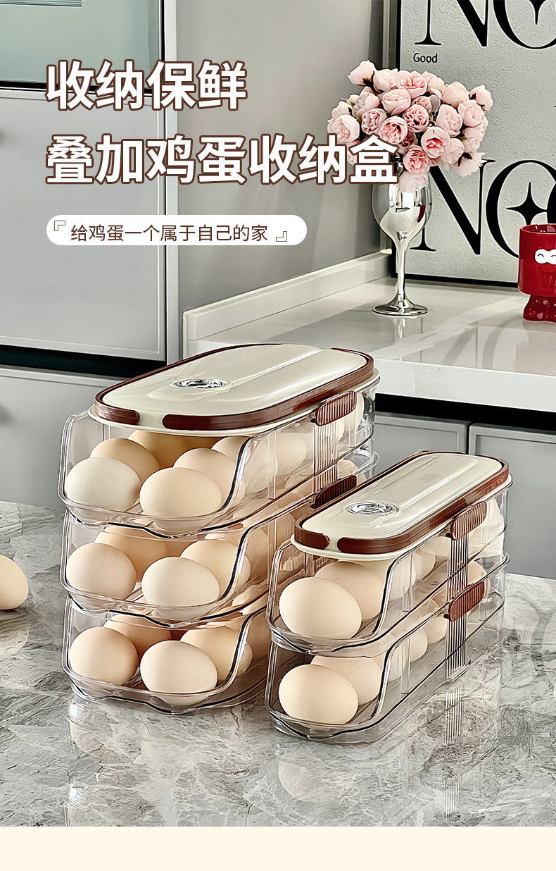 冰箱计时专用鸡蛋盒