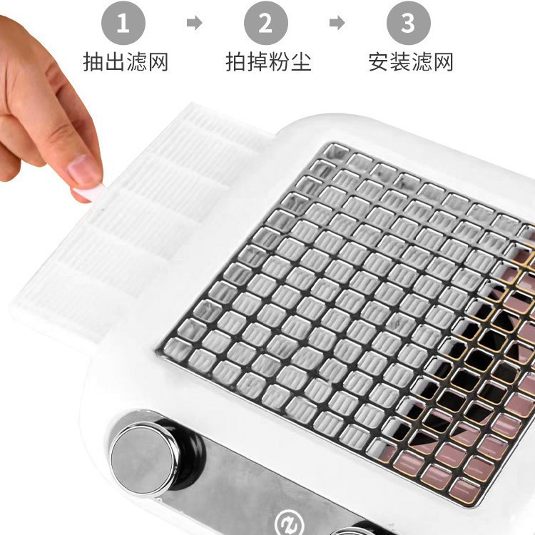 aspiradora de uñas turbo sin escobillas recargable aspiradora de uñas de alta succión máquina de polvo de uñas silenciosa alta potencia
