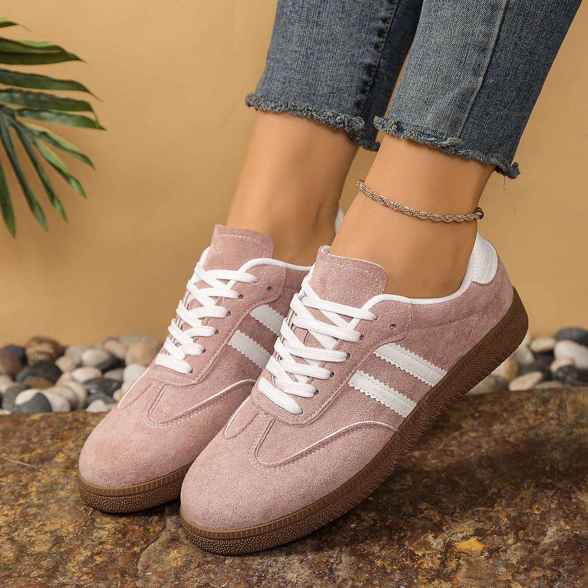 Plus Size Moral Training Forrest Gump Shoes White Shoes for Women New Ins Trendy K-Style Versatile Fashion Sports Running Flats Shoes