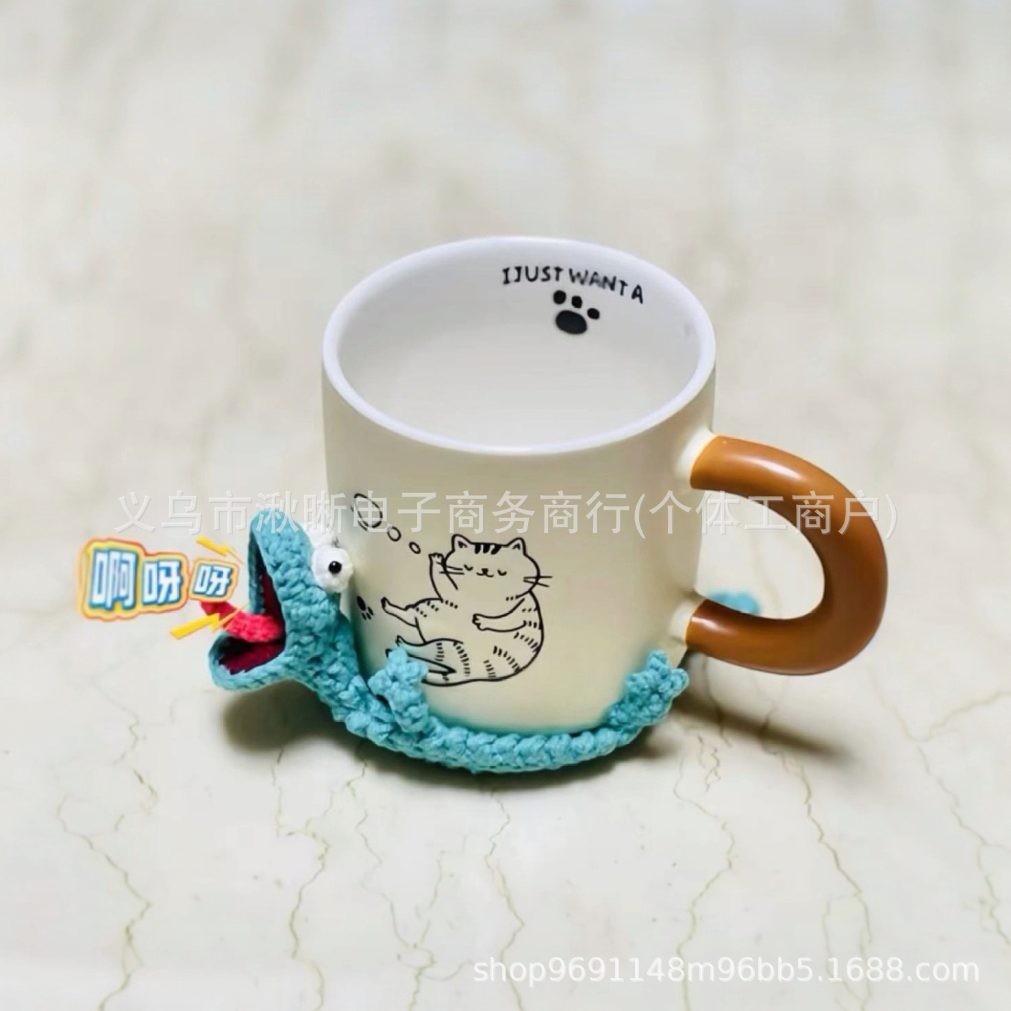 Productos ganchos descomprimidos para cojines de tazas de animales, ardilla, rana, tortuga, aislamiento térmico extraño, cojines de agujas de acoplamiento image 12
