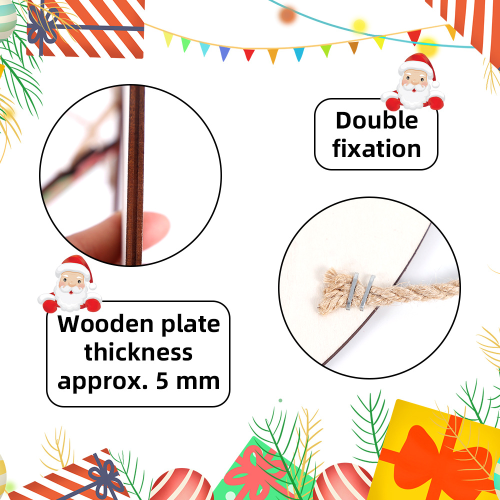 Neuer Anhänger für Partydekoration, Atmosphärenanordnung, Holztürbehang, Cartoon-Hängedekoration_voghion.com