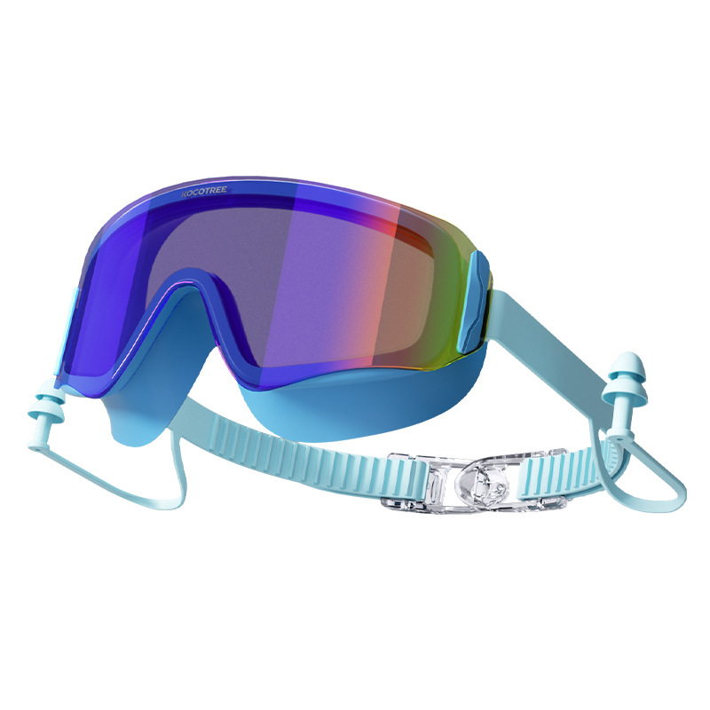 KK Tree Gafas de natación para niños Gafas de natación Impermeable y antivaho HD Marco grande Gafas profesionales para niños y niñas Baño