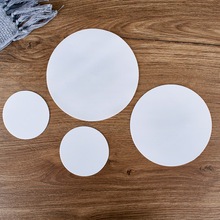 5片裝 骨碟墊蘇菲碟墊子小盤墊水杯防滑墊展示碟墊白色硅膠防燙墊