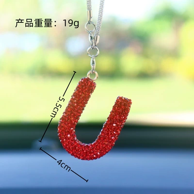Interior Pendant High-End Letter Car – Car hanging - u-letter-car-pendant-big-red