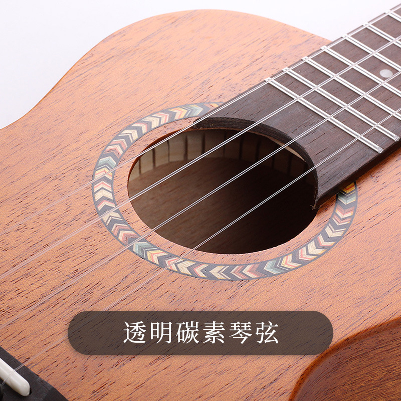 23 26寸桃花芯单板尤克里里ukulele面单乌克丽丽四弦琴小吉他|undefined