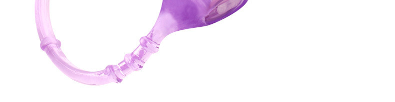 Couples Vibrating Ring Set with Delay Wipes and Cleaning Wipes, Purple TPE — detail image 13