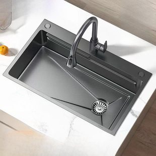 4.0 Thickeneded 304 Stainless Steel Sink Millet Embossed Kitchen Sink Sink Large Single Sink Above and Below the Counter