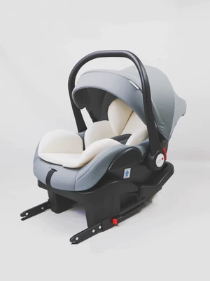Newborn Portable Car Car child safety seat - iso-fix-base-with-interface-gray
