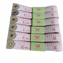 白底红字软尺1.5米加厚量衣尺便携三围尺缝纫工具测量卷尺现货