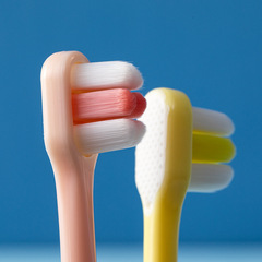 Macaron 6 bundles of children's toothbrushes with 10,000 hairs, 2 packs, candy-colored baby soft-bristled toothbrush for 2-5 years old, factory direct sale