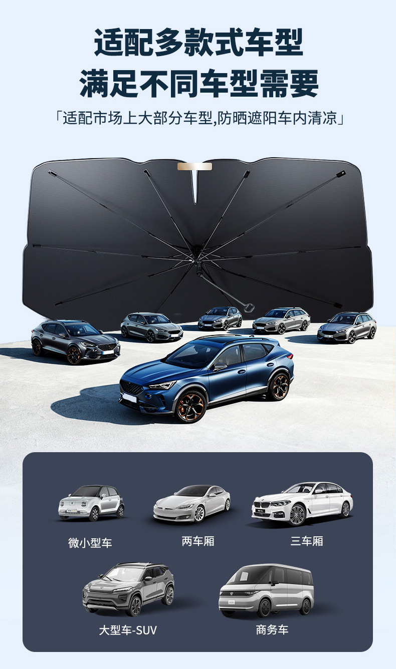 Amazon's Best-Selling Car Sunshade, Car Front Windshield Sunshade, Summer Heat Insulation and Sun Protection Front Windshield Sunshade