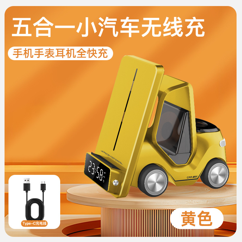 Nuevo dispositivo eléctrico inalámbrico tres en uno transfronterizo de 15W carga rápida adecuado para el soporte de carga del reloj de los auriculares del teléfono móvil de Apple