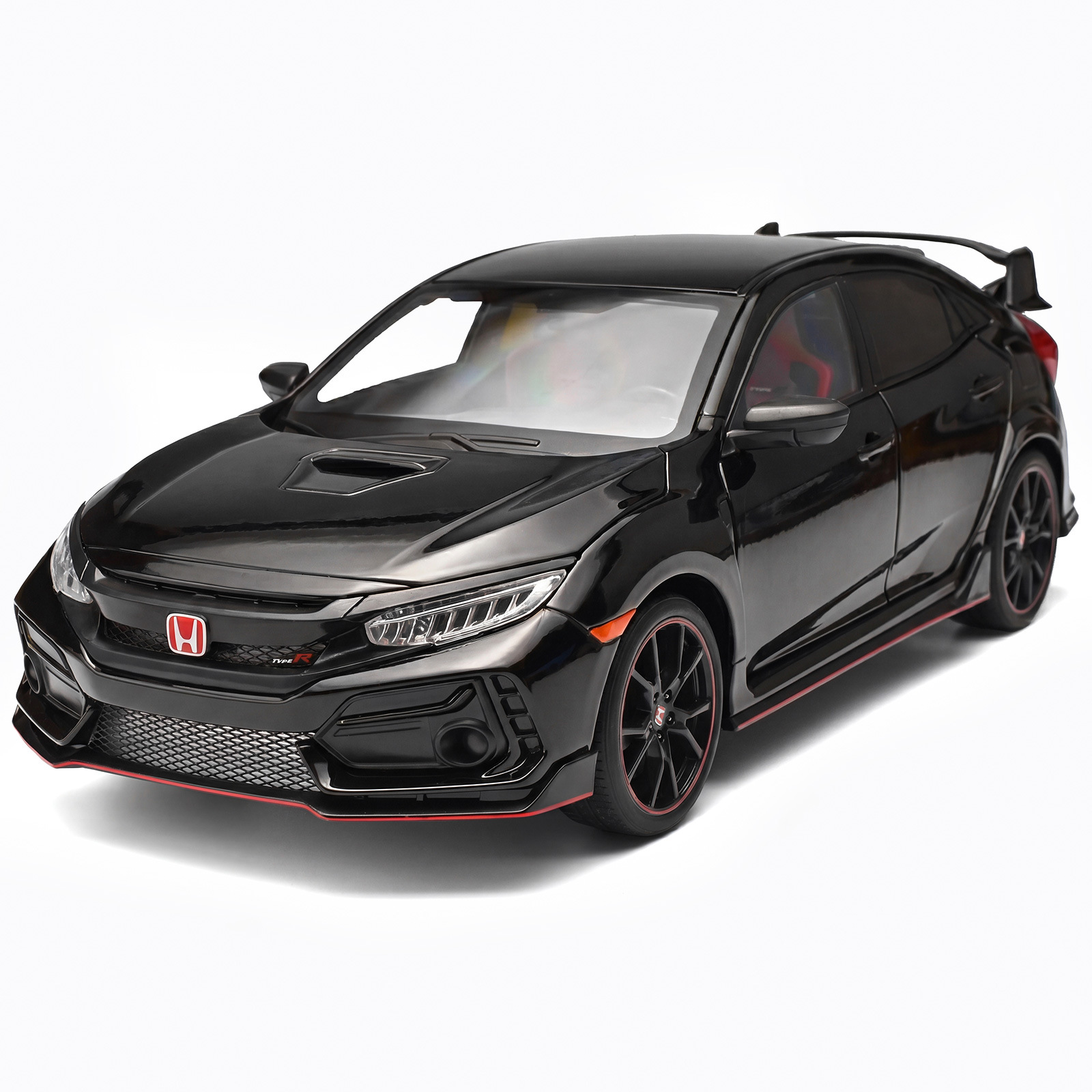 Auténtica autorización 1: 18 Honda Civic tipo R modelo de automóvil de aleación deslizante multipuerta lujoso decoración de escritorio personalizada