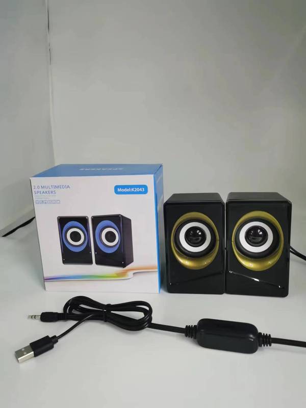 新型の越境コンピュータの音響のデスクトップの家庭用ノートパソコンの有線の小さいスピーカーのデスクトップの重いサブウーファのスピーカーの卸売り|undefined