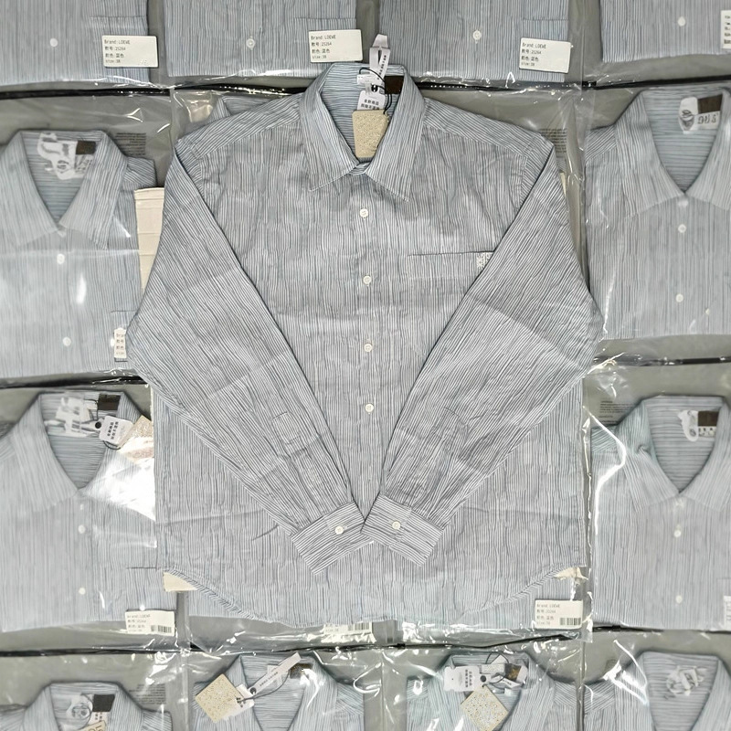 Factory Direct Sales Early Autumn Lightweight Textured Striped Embroidered Lapel Long-Sleeved Shirts for Men and Women, Fashionable Casual Shirts Factory Direct Sales Early Autumn Lightweight Textured Striped Embroidered Lapel Long-Sleeved Shirts for Men and Women, Fashionable Casual Shirts