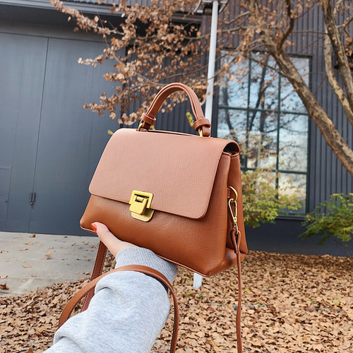 Retro Casual Texture Women's Small Handbag 2024 New Arrival Bags Trendy Fashion Top Handle Bag Ins Single Shoulder Crossbody Bag