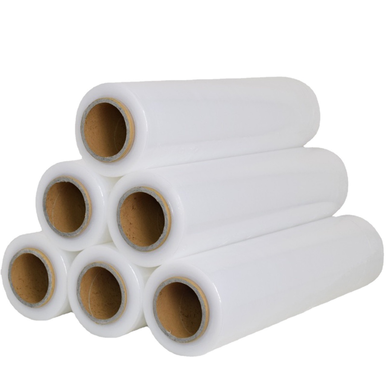 Envoltura de plástico industrial película de envoltura elástica al por mayor pe bandeja de transporte transparente embalaje película protectora Película autoadhesiva