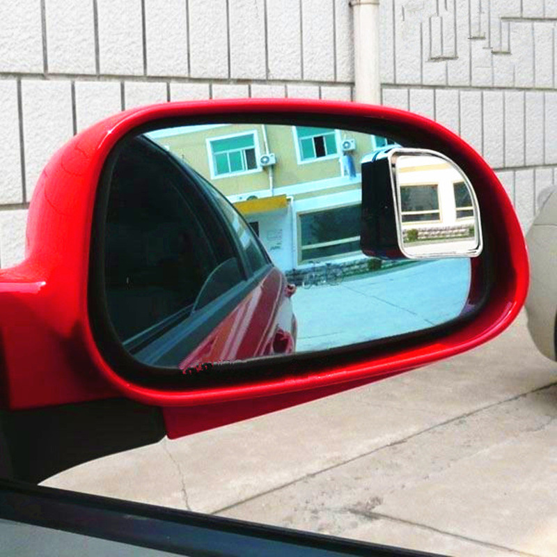 Car front and rear wheel blind area auxiliary mirror 360-degree mirror ultra-clear glass wide-angle mirror small round mirror reversing artifact