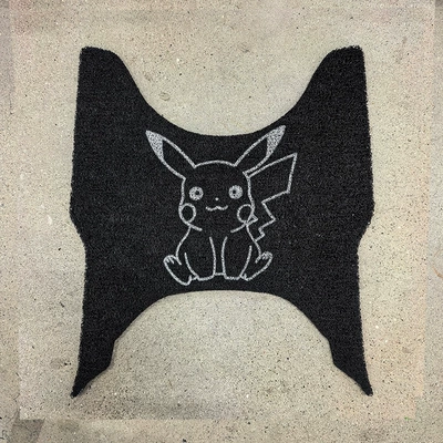 Pvc Coil Foot Mats — Electric vehicle foot mat - pikachu-spring-breeze-aura150
