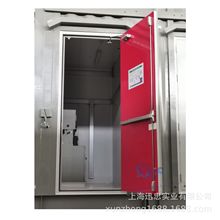 集装箱单开风雨密钢质门 双开逃生防火密闭门 IP防水防火门生产