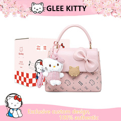 GLEE KITTY简约独特女包高级感甜美百搭礼物跨境风粉色手提小方包