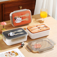 INS heatable divided lunch box portable student adult canteen lunch box microwave lunch box bento box