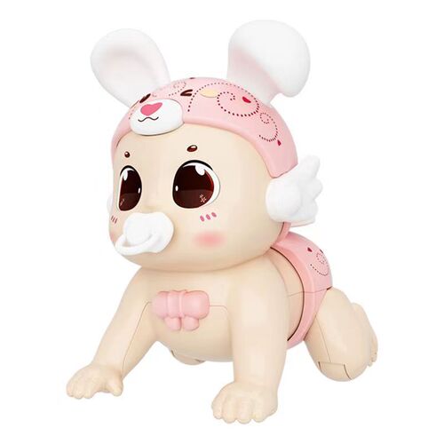 Early education electric crawling baby learns to speak and sing with recording, raises head training, learns to crawl, can stand and twist buttocks infant toy