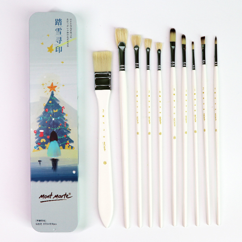 Huiyoumei Pincel Pintura al óleo Acrílico Gouache Pigmento de acuarela Lobo Hao Pincel de lana Tratamiento preferencial Pincel Montmart