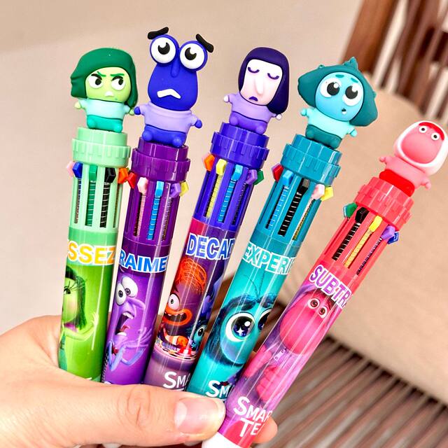 Cartoon Disney Inside Out Ten-Color Ballpoint Pen Cute