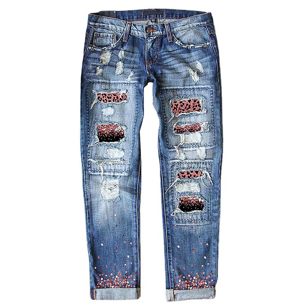 fashionable denim jeans