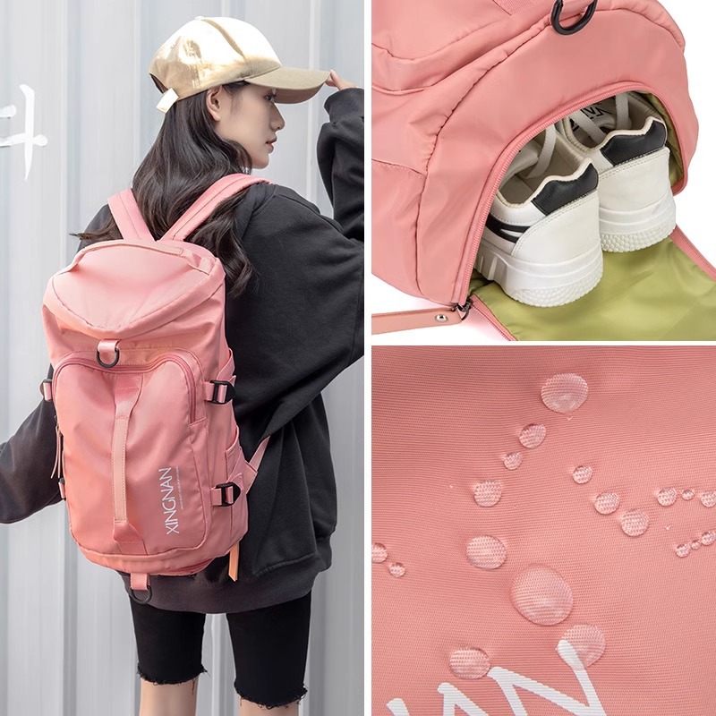 Bolsa de natación bolsa de fitness de separación húmeda y seca bolsa de almacenamiento de traje de baño de gran capacidad para mujer bolsa de natación impermeable bolsa de deporte de hombro para hombre
