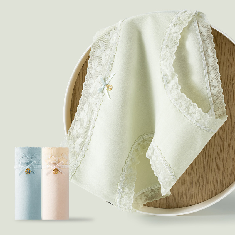 40 women's cotton underwear waist 7A mulberry silk antibacterial crotch breathable waist belly hip triangle shorts