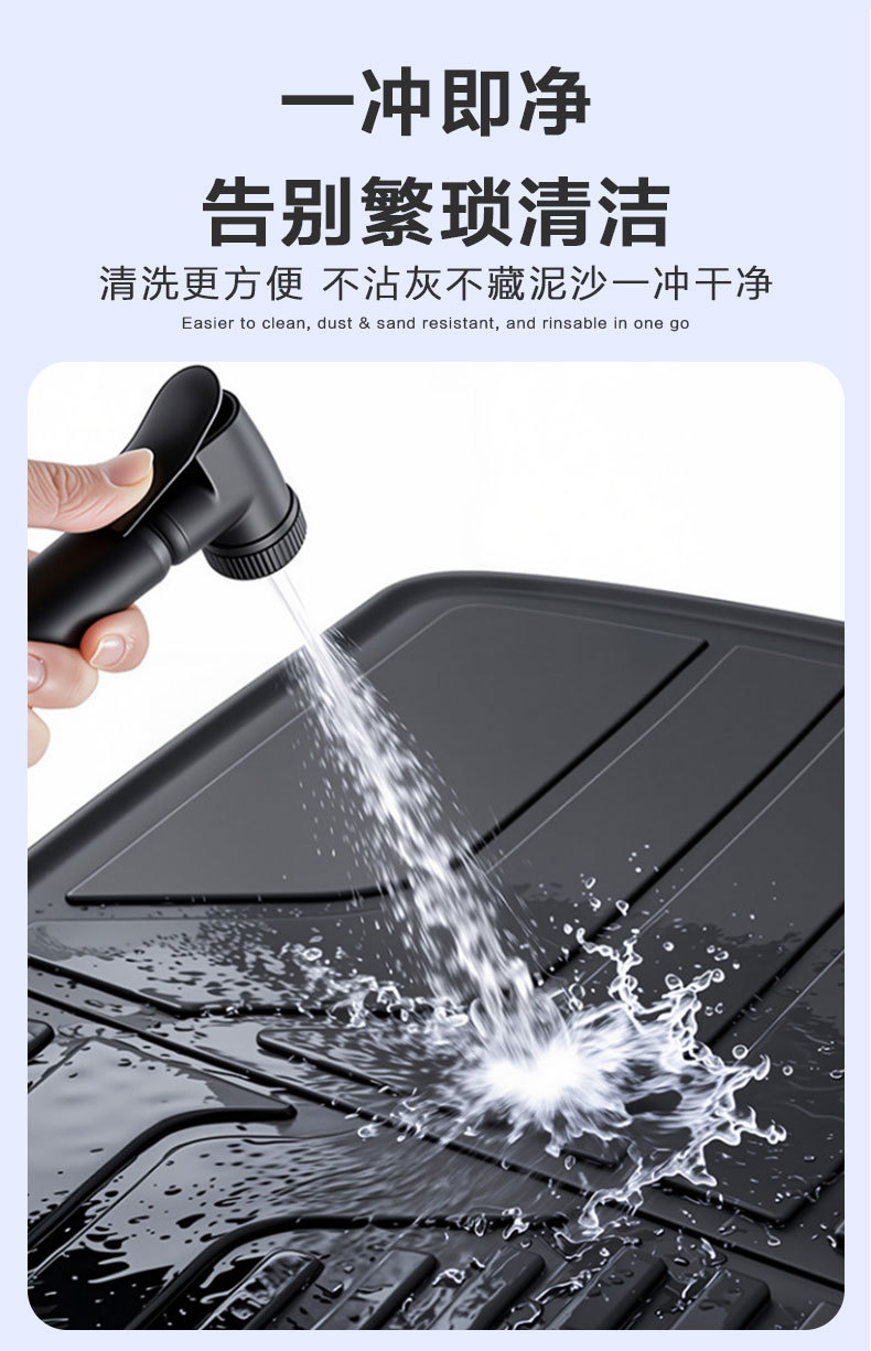 Suitable for Ideal L6/L7/L8/L9 Integrated Trunk Mat Tpe Trunk Protection Mat Three-Row Backrest Mat Dropshipping