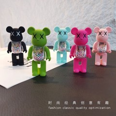 暴力熊手機殼支架公仔潮流桌面可旋轉推拉支架卡通後貼式支架神器