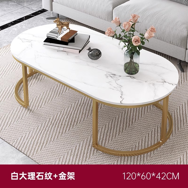 Mesa de té de estilo pequeño estilo de familia de lujo italiano mesa de té de alquiler de casa de estar sofá doméstico simple mesa de té creativa pequeña mesa redonda