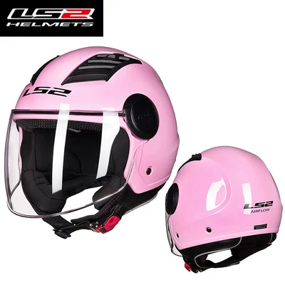 Motorcycle Safety Supplies, Ls2 Helmet for Men and Women - glowing-pink-l