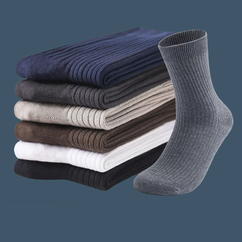 Носки Zhuji, мужские длинные носки до середины икры, длинные носки, впитывающие пот и дезодорирующие, модные баскетбольные спортивные носки, корейский стиль, носки Four Seasons, оптовая продажа