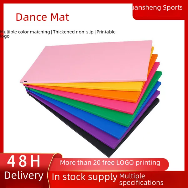 Dance Mat Training Mat Non-slip Thickened PU Straight Board Sports Yoga Fitness Training Dancing Mat Gymnastics Mat Special
