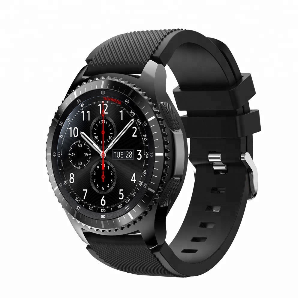 Compatible with Samsung S3 twill silicone strap 20/22mm, quick-release lugs, official same single-color silicone strap from Huawei Application Scenario