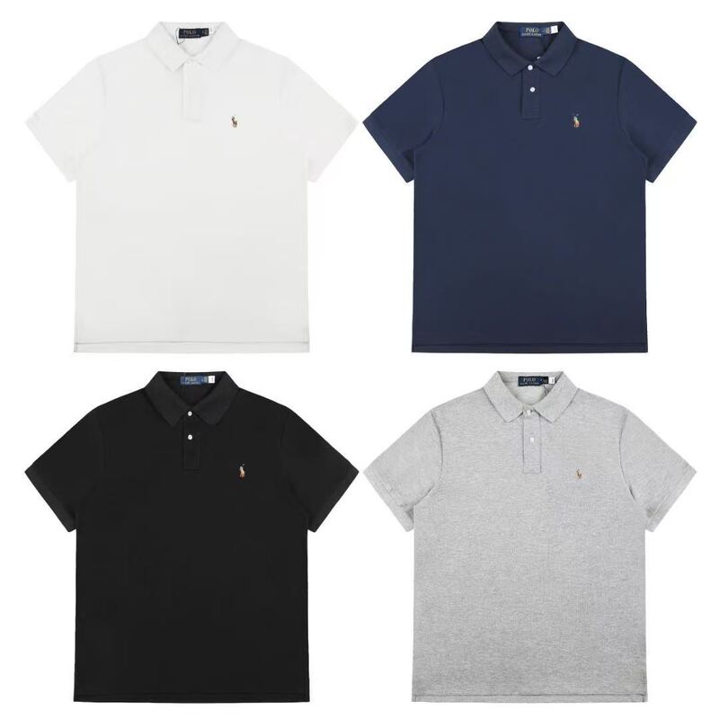 Scan the Qr Code to Get the Rl Ralph Lauren Classic Basic Colorful Pony Embroidery Versatile Couple's Polo Short-Sleeve T-Shirt Scan the Qr Code to Get the Rl Ralph Lauren Classic Basic Colorful Pony Embroidery Versatile Couple's Polo Short-Sleeve T-Shirt