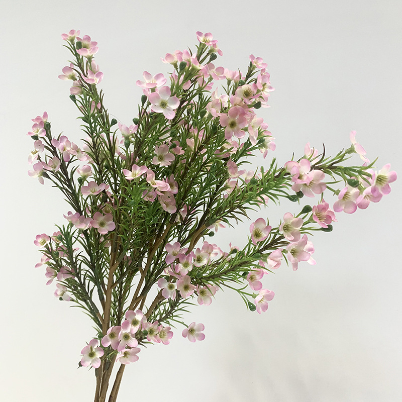 小清新仿真花澳洲臘梅花家居擺放攝影道具婚慶裝飾假花絹花